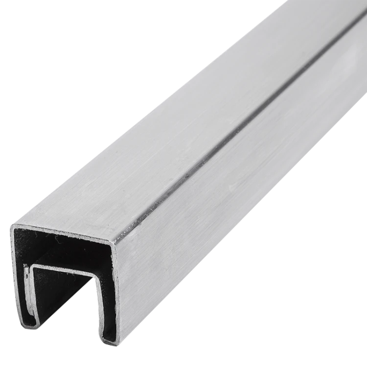 PSG Glas-Aufsatzhandlauf 40x40 mm AISI 304 satiniert – 2500 mm 001-082 (1)