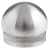 Kozza ellipsenförmige Endkappe zum Einschlagen für Geländerrohr 42,4 mm – Edelstahl AISI 304 satiniert 001-095 (1)