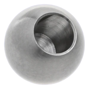 Klebbare Geländerkugel Ø 20 mm mit Bohrung Ø 12 mm – Edelstahl AISI 304