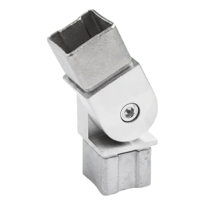 Gelenkbogen für Geländer 90°–180° für Profil 40x40x2 mm – Edelstahl AISI 304 satiniert