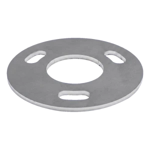 Geländerpfosten-Grundplatte zum Schweißen Ø 100 mm – Edelstahl AISI 304, System 42,4