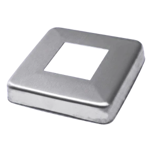 Abdeckrosette für Geländer 90x90 mm für Profil 40x40 – Edelstahl AISI 304 poliert