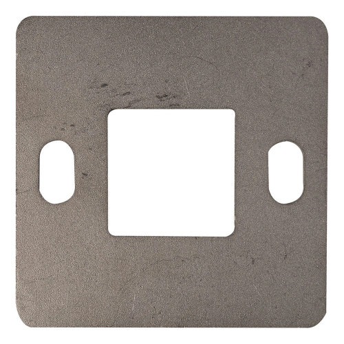 Geländerpfosten-Grundplatte zum Schweißen 100×100 mm – Edelstahl AISI 304, System 40×40 001-162 (1)