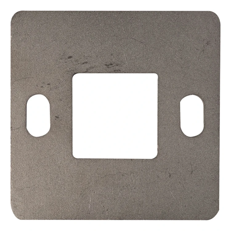 Geländerpfosten-Grundplatte zum Schweißen 100×100 mm – Edelstahl AISI 304, System 40×40 001-162 (1)