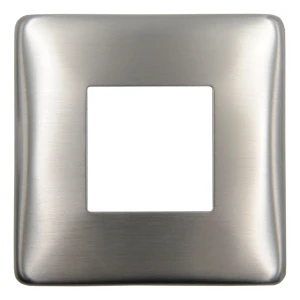 Abdeckrosette quadratisch 90×90 mm für Geländerprofil 40×40 – Edelstahl AISI 304 satiniert