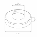 PSG Geländerstütze mittiger Durchgangspfosten ø 42,4 mm AISI 304 – 4 Halterungen, satiniert 001-204 (5)