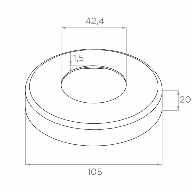 PSG Eckpfosten für Balustrade aus Edelstahl AISI 304 ø42,4 mm H1060 mm mit Halterungen für Stäbe ø12 mm 001-206 (6)