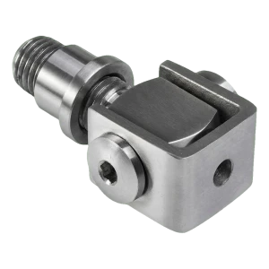 Verstellbares Scharnier zum Einschweißen M12 – Edelstahl AISI 304, satiniert