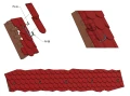 Dachhaken 306mm verstellbar für Schrägdächer - Edelstahl (Biberschwanz) PV-08-20 (2)
