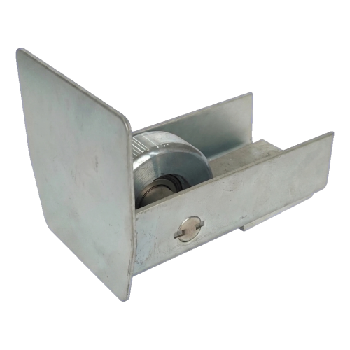 PSG Auffahrrolle 140 mm mit Endstück für selbsttragendes Schiebetor 001-299 (1)
