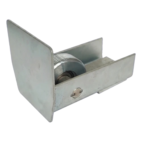 PSG Auffahrrolle 140 mm mit Endstück für selbsttragendes Schiebetor 001-299 (1)