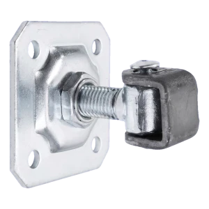 PSG verstellbares Scharnier für Flügeltore M20 mit Schild 100×100×4 mm