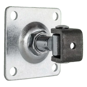 PSG verstellbares Tor-Scharnier M18 mit Schild 80×80 mm verzinkt