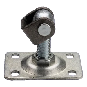 Verstellbares Torscharnier M20 mit rechteckigem Schild 110×75 mm verzinkt