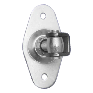 Regulierbare Torscharnier mit ovalem Schild M20 160×85 mm – verzinkter Stahl