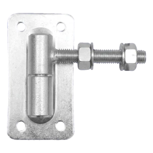 PSG verstellbares Rollenscharnier für Tore fi30 M18 mit Schild 160×85 mm