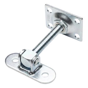 PSG verstellbares Torscharnier M14 mit Schild 115×40 mm und Platte 75×55 mm