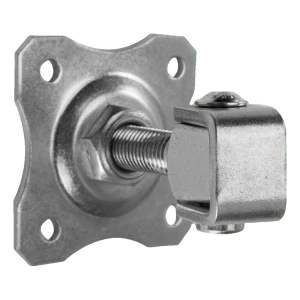 Regulierbares Torscharnier mit Zierplatte M20 100×100 mm verzinkt