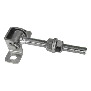 PSG verstellbares Torscharnier M16 gebogen L-130 Stahl