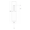 PSG gewalztes Torband FI 24×80 mit Kugel für Flügeltore 001-472 (2)