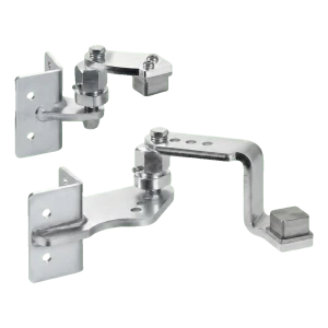 Comunello Torscharniere-Set zum Anschweißen an Pfosten 50×50 mm – rechts, für ansteigende Hanglagen