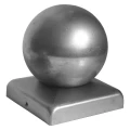 Verzinkter Stahl-Zaunabschluss 80×80 mm mit Kugel Ø 80 mm 001-565 (1)