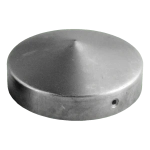 Runder Stahlabschluss für Zaunpfosten FI 42 mm – roh