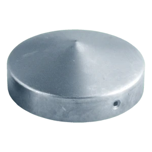 Verzinkte Stahl-Zaunkappe für runden Pfosten Ø 48 mm