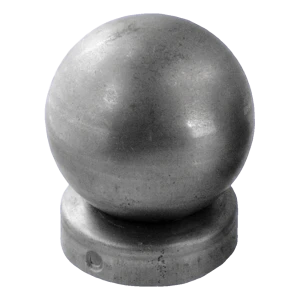 Stahl-Zaunkappe für Pfosten ø 60 mm mit Zierkugel ø 80 mm