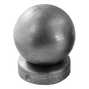 Stahl-Zaunkappe für Pfosten Ø 48 mm mit Zierkugel Ø 60 mm