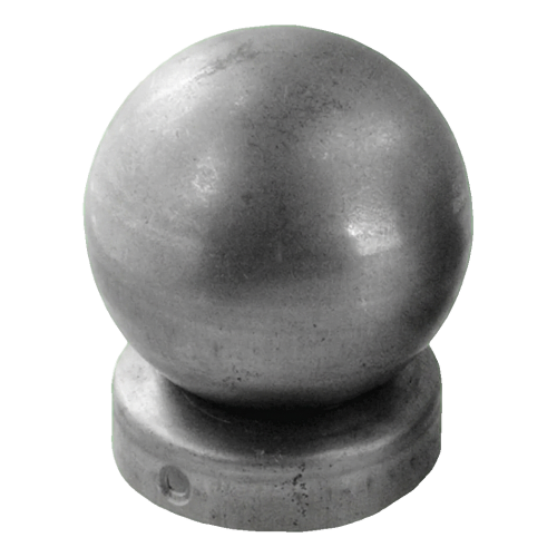 Stahl-Zaunkappe für Pfosten Ø 48 mm mit Zierkugel Ø 60 mm 001-591 (1)