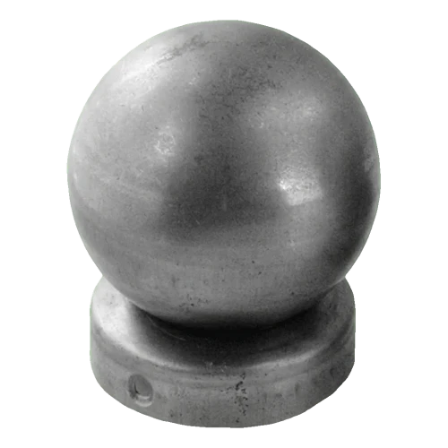 Stahl-Zaunkappe für Pfosten Ø 48 mm mit Zierkugel Ø 60 mm 001-591 (1)