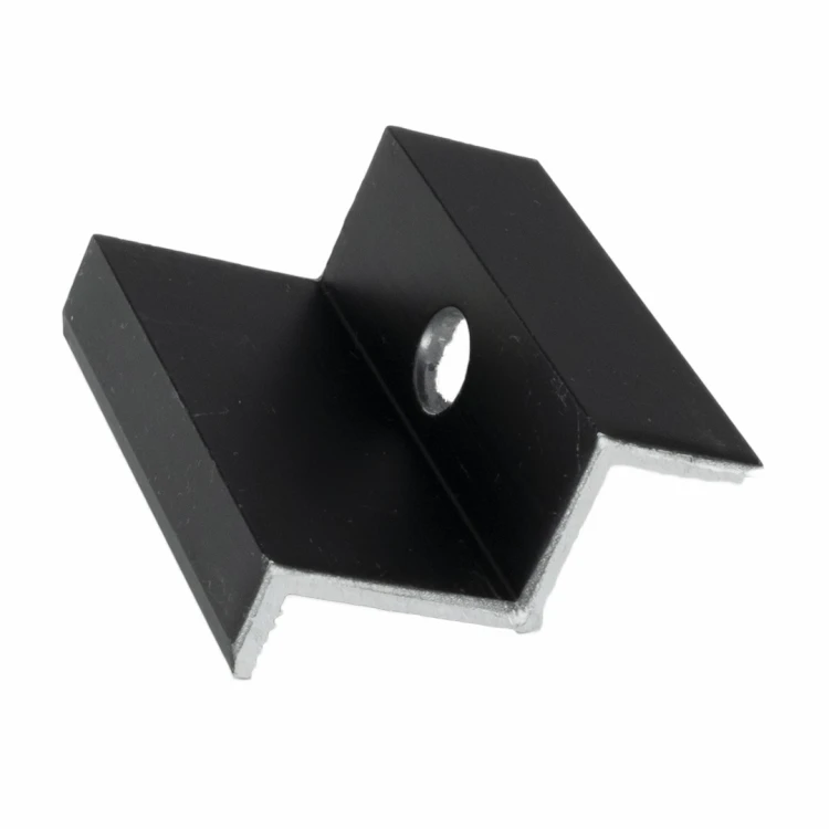 Endklemme H35 Aluminium 6060 Loch M8 Eloxiert PV-03-06