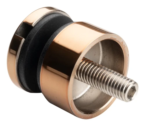 Punkthalter für Glas 6-12 mm fi 30/13/M8x40 AISI 304 flaches System kupfer 000-481 (2)