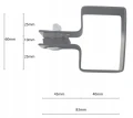 Endschelle für Zaunpaneele 40x60 mm anthrazit graphit GPV-700-11 (3)