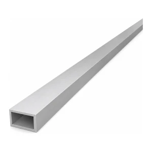 Rechteckiges Aluminiumrohr 15×25×2 mm – geschlossenes Profil EN AW-6060, L=2000 mm