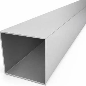 Aluminium-Vierkantrohr 80×80×2 mm – geschlossenes Profil L=2000 mm