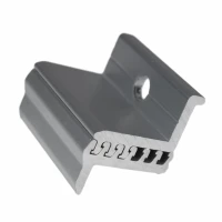 Endklemme - Verstellbar durch Schiebenuten M8 30-50mm