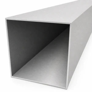 Quadratisches Aluminiumrohr 100×100×2 mm – geschlossenes Profil L=2000 mm