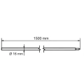 Zusammensteckbarer Erder mit Morsekegelverbindung fi 16 x 1500 mm – feuerverzinkter Stahl 001-774 (2)