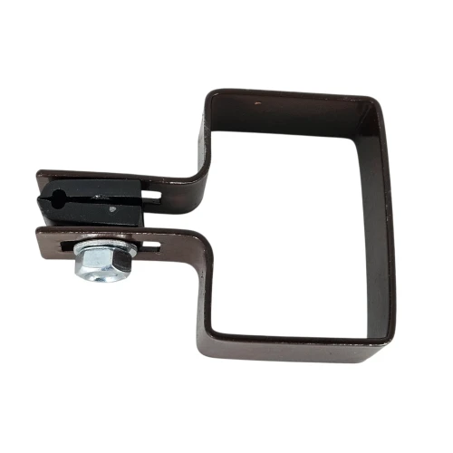Zaunpaneel-Endschelle 60x40 braun GPV-700-15 (2)