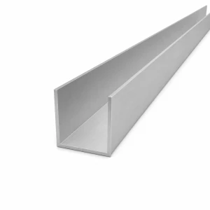 Aluminium U-Profil 40×40×2 mm – C/U-Profil EN AW-6060, Länge 2000 mm