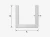 Aluminium-U-Profil 21×20×1,4 mm – C/U-Profil mit 2000 mm Länge 001-884 (2)