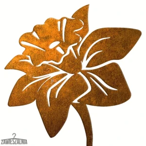 Zawieszalnia – Gartendekoration aus Cortenstahl Narzisse XL 15×97 cm
