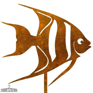 Zawieszalnia – Gartendekoration rostiger Fisch Felicja XL auf Stab 16×103 cm