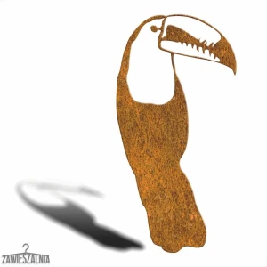 Zawieszalnia – Gartendekoration Tukan aus Corten-Stahl L 23×45 cm
