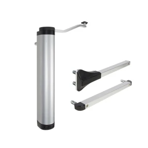 Locinox Lion – kompakter hydraulischer Torschließer für Gartentore silber