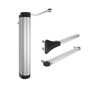 Locinox – vertikaler hydraulischer Torschließer für Gartentüren 90° und 180° silber