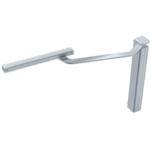 ASSA ABLOY Torschließer für Gartentore mit Gleitschiene CAM-MOTION – rechts, silber