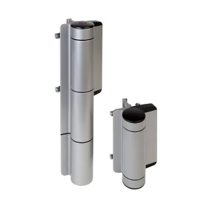 Locinox – hydraulischer Torschließer mit Scharnier für Gartentür 180° silber